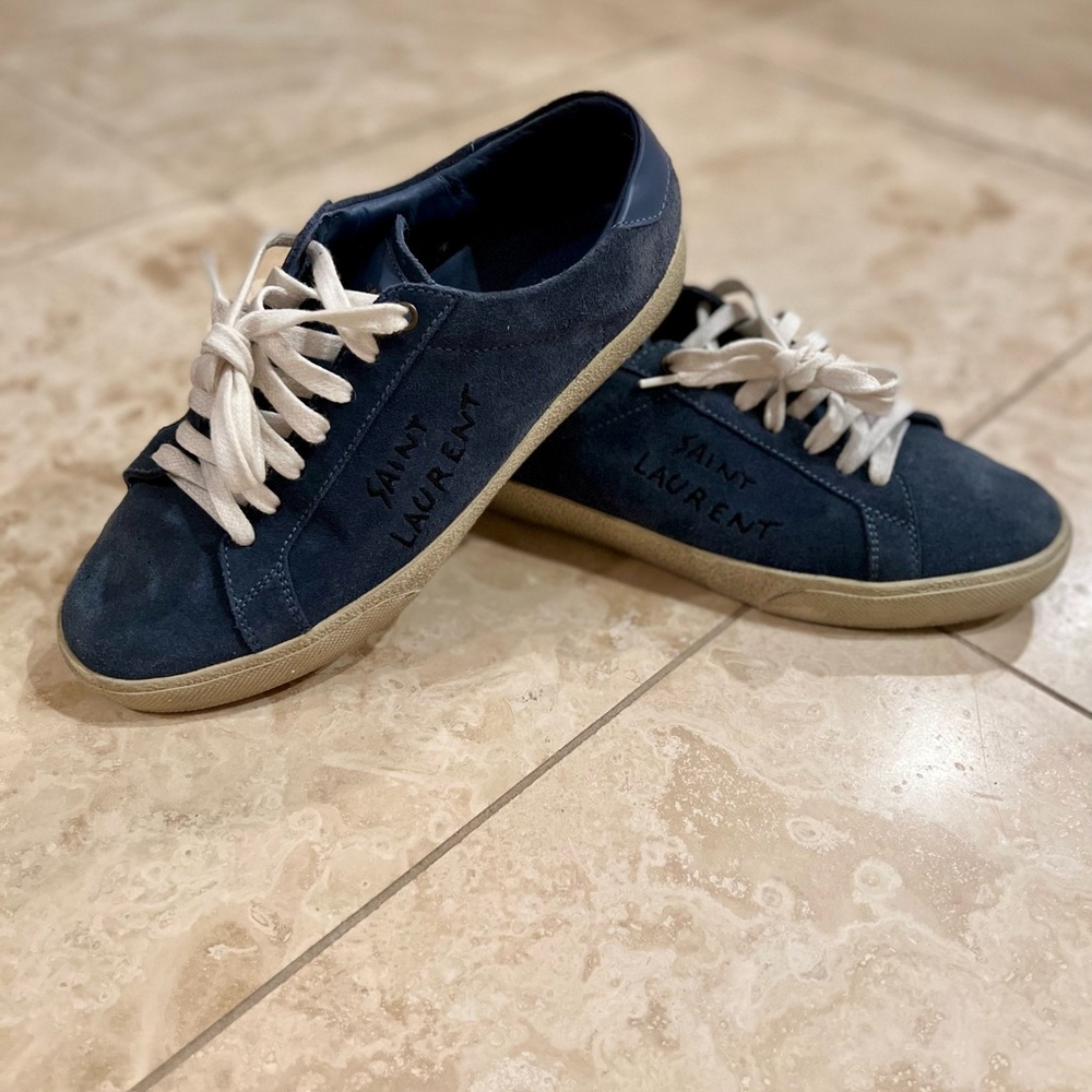 Saint Laurent Men’s Court sneakers. EU 40/ US 7. - Picture 2 of 2